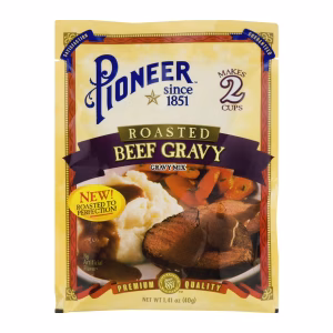 Pioneer Roasted Beef Gravy Mix Packet, 1.41 oz - Homestyle Flavor, Made Easy!