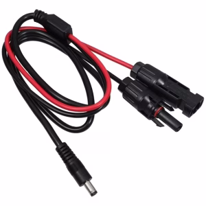 Hemoton Solar Panel Plug to DC 5.5mm Adapter Cable Solar Panel Connector Solar Panel Wire